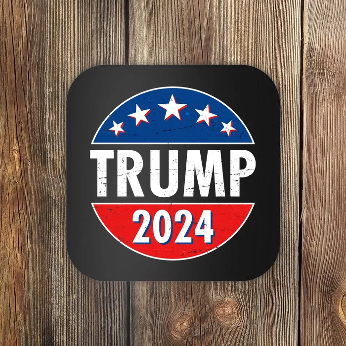 Trump 2024 Election Emblem Coaster