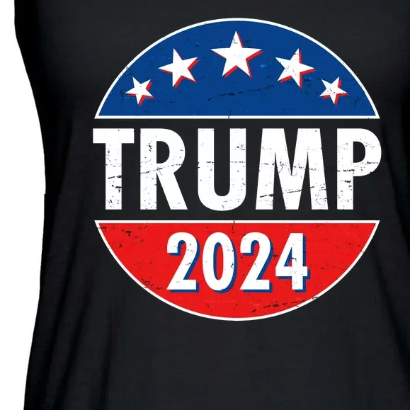 Trump 2024 Election Emblem Ladies Essential Flowy Tank