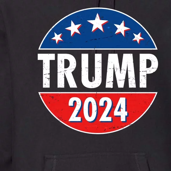 Trump 2024 Election Emblem Premium Hoodie