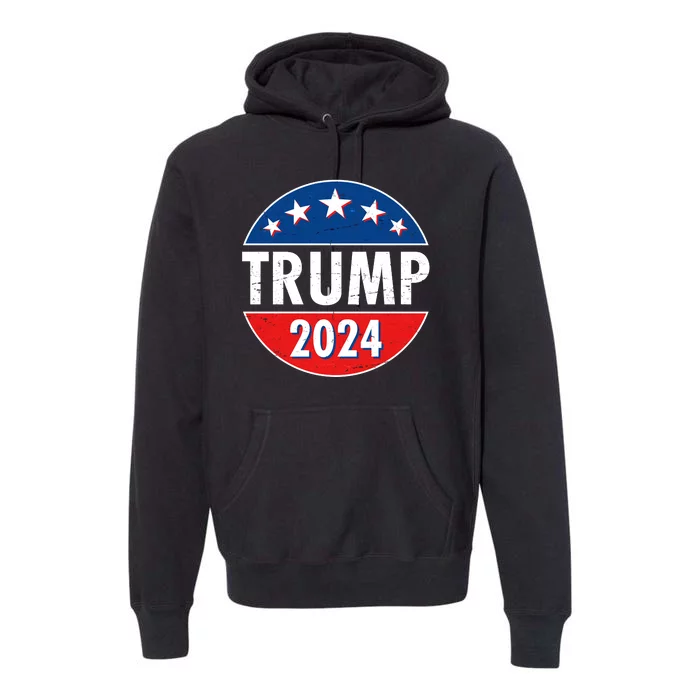 Trump 2024 Election Emblem Premium Hoodie