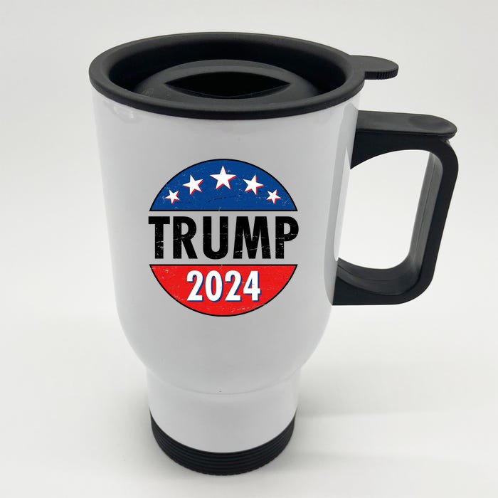 Trump 2024 Election Emblem Front & Back Stainless Steel Travel Mug