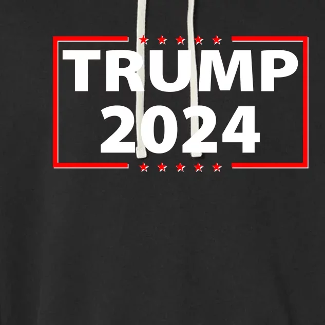 Trump 2024 Logo Garment-Dyed Fleece Hoodie