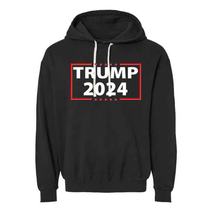 Trump 2024 Logo Garment-Dyed Fleece Hoodie