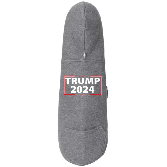 Trump 2024 Logo Doggie 3-End Fleece Hoodie