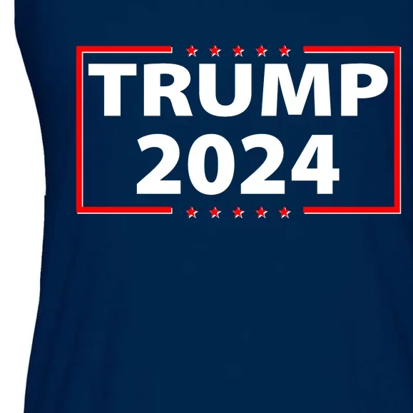 Trump 2024 Logo Ladies Essential Flowy Tank