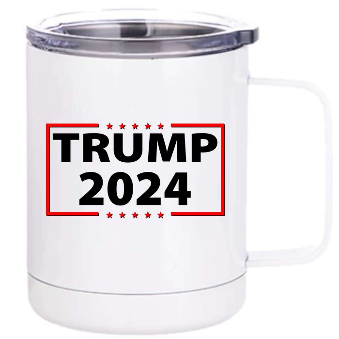 Trump 2024 Logo Front & Back 12oz Stainless Steel Tumbler Cup