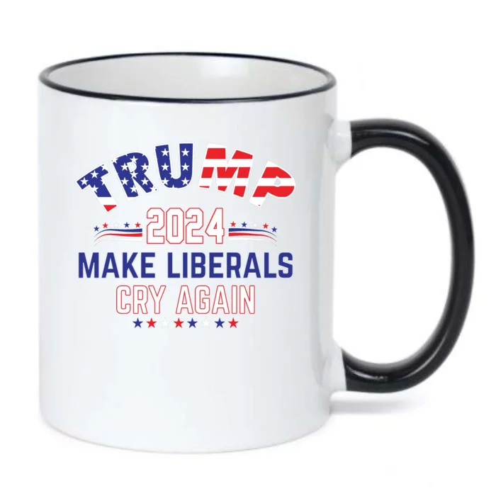 Trump 2024 Make Liberals Cry Again Black Color Changing Mug