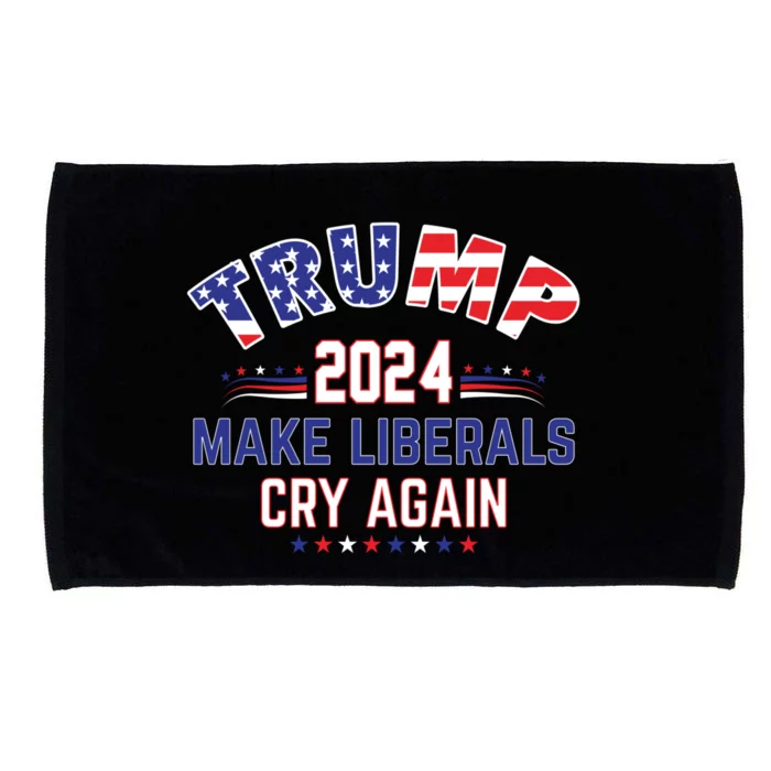 Trump 2024 Make Liberals Cry Again Microfiber Hand Towel