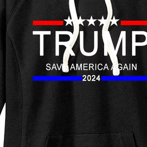 Trump 2024 Save America Women's Fleece Hoodie