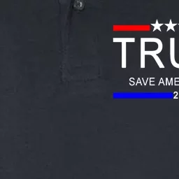 Trump 2024 Save America Softstyle Adult Sport Polo