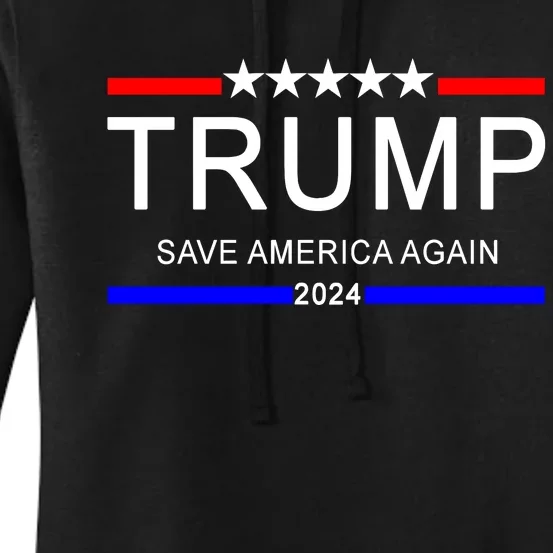 Trump 2024 Save America Women's Pullover Hoodie