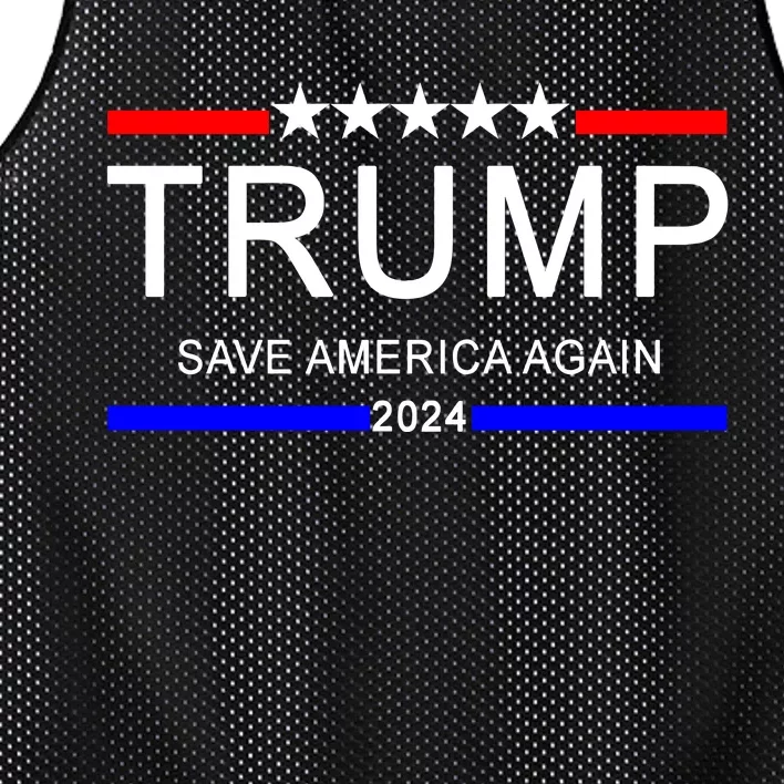 Trump 2024 Save America Mesh Reversible Basketball Jersey Tank