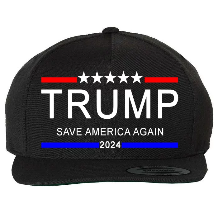 Trump 2024 Save America Wool Snapback Cap