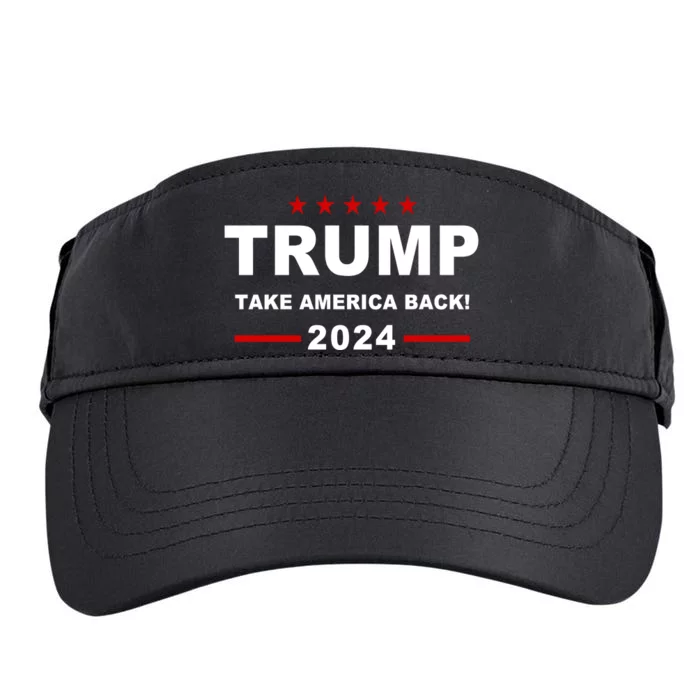 Trump 2024 Take America Back! Adult Drive Performance Visor