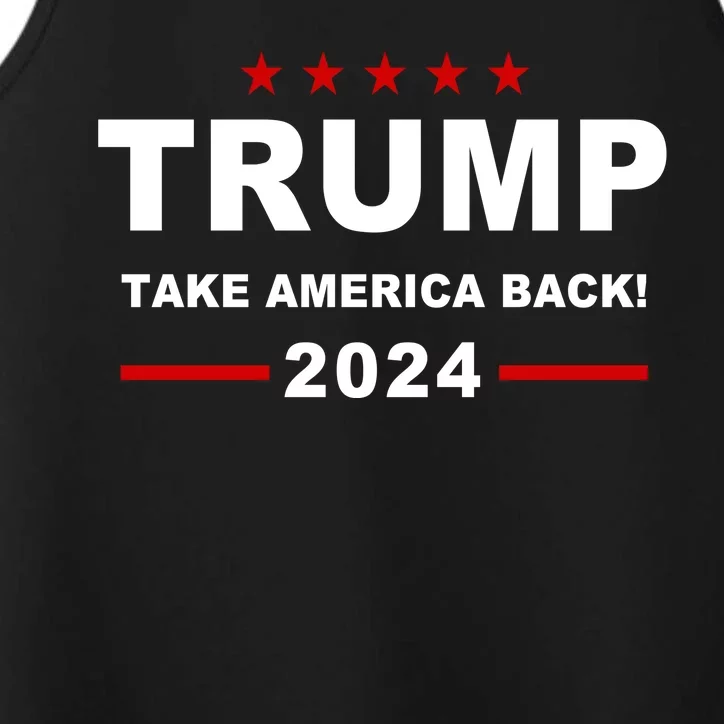 Trump 2024 Take America Back! Performance Tank