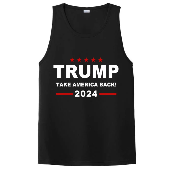 Trump 2024 Take America Back! Performance Tank