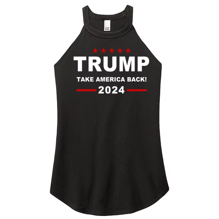 Trump 2024 Take America Back! Women’s Perfect Tri Rocker Tank