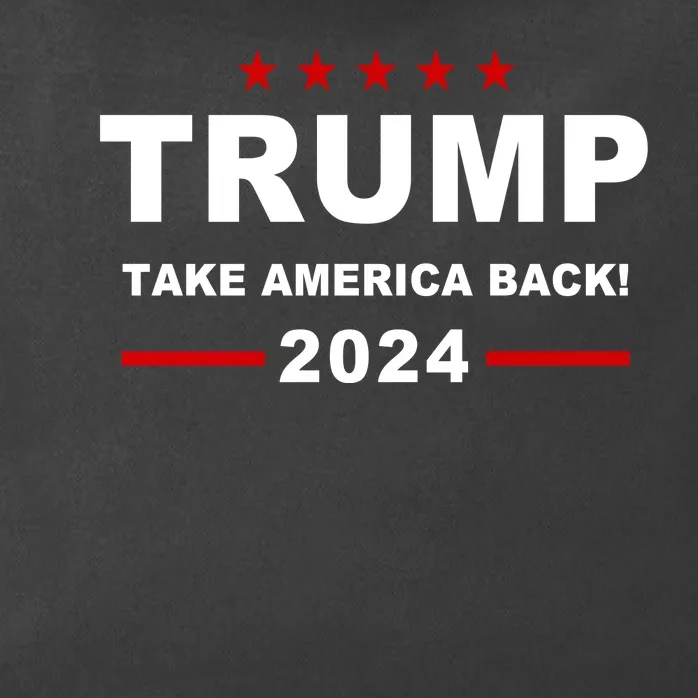 Trump 2024 Take America Back! Zip Tote Bag