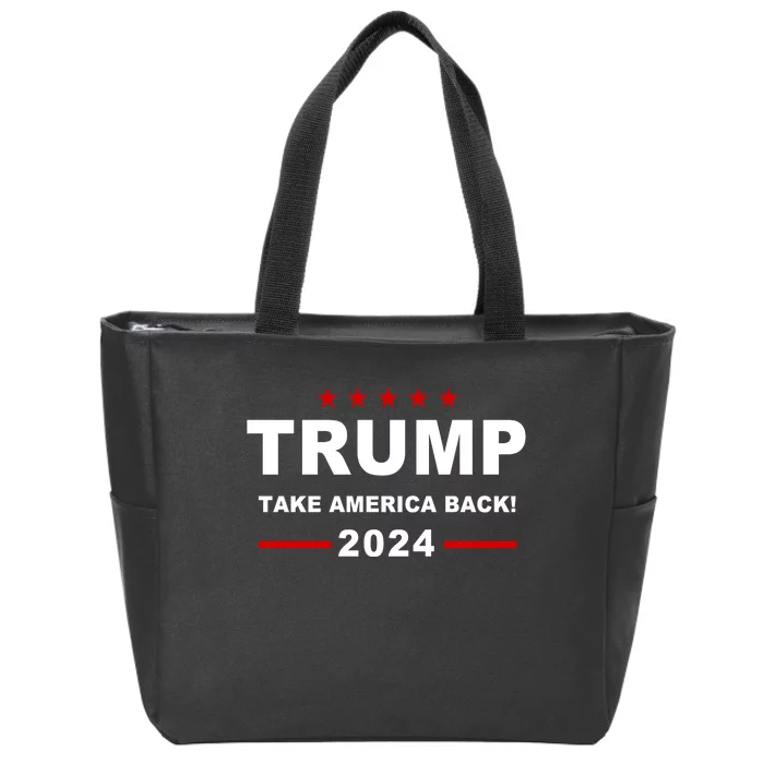 Trump 2024 Take America Back! Zip Tote Bag