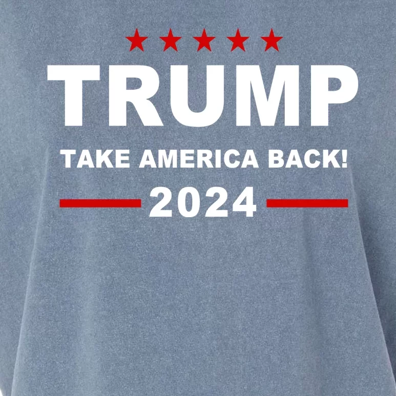 Trump 2024 Take America Back! Garment-Dyed Women's Muscle Tee