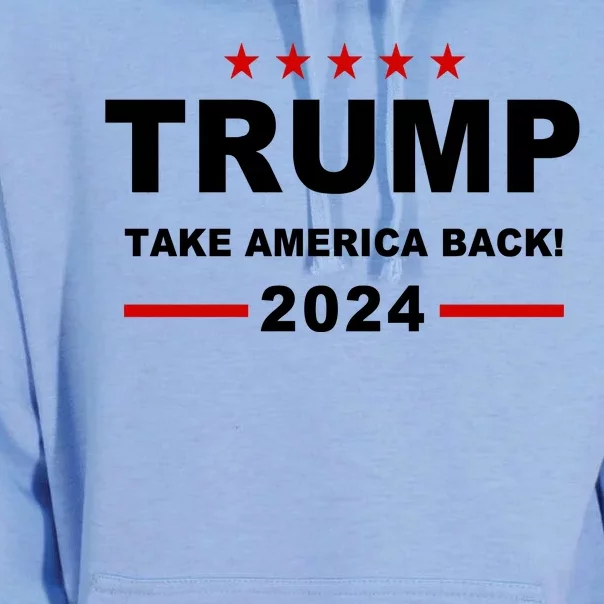 Trump 2024 Take America Back! Unisex Surf Hoodie