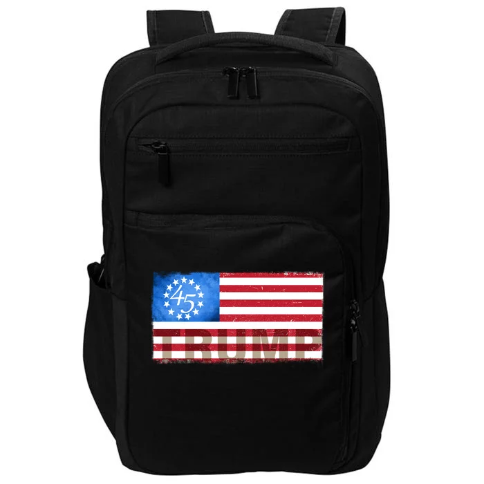 Trump 45 Betsy Ross 13 Original Colonies Flag Impact Tech Backpack