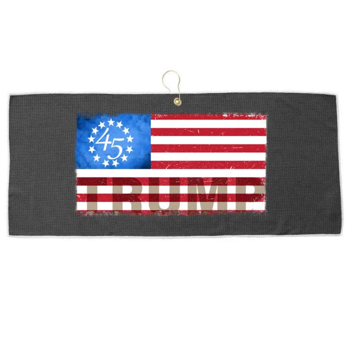 Trump 45 Betsy Ross 13 Original Colonies Flag Large Microfiber Waffle Golf Towel