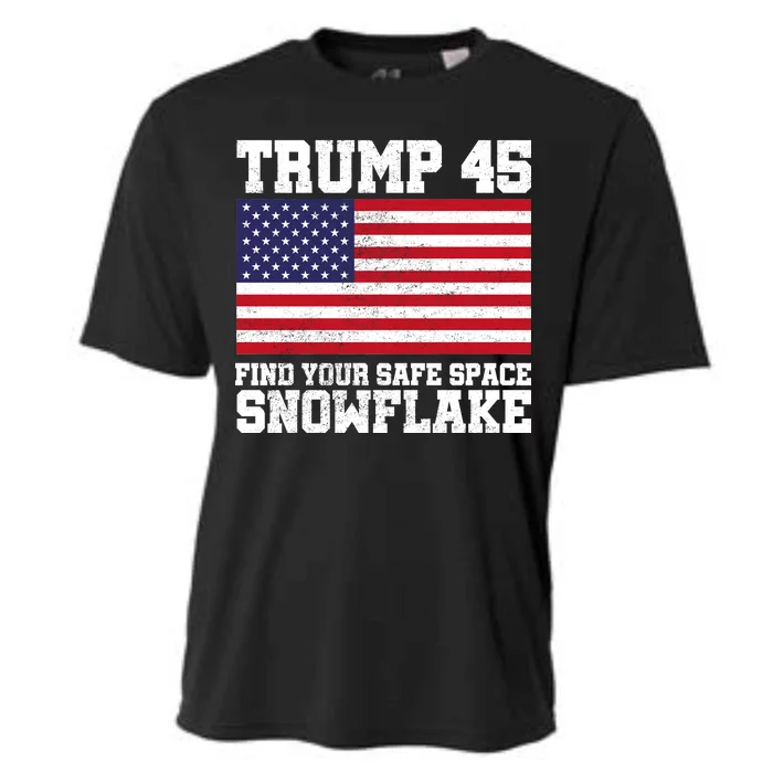 Trump 45 Find Your Safe Place Snowflake Cooling Performance Crew T-Shirt