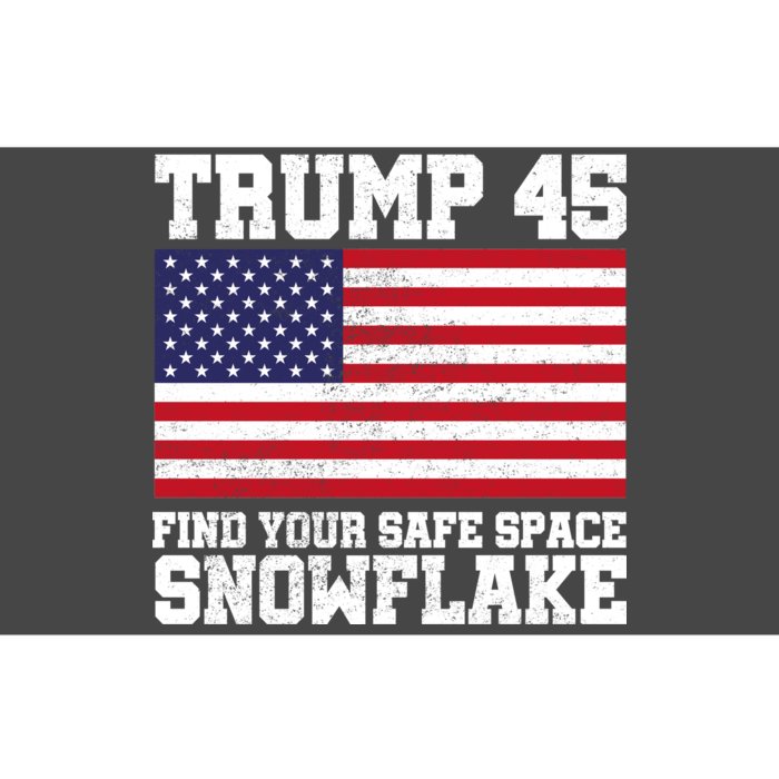 Trump 45 Find Your Safe Place Snowflake Bumper Sticker