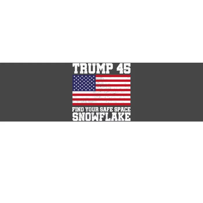 Trump 45 Find Your Safe Place Snowflake Bumper Sticker