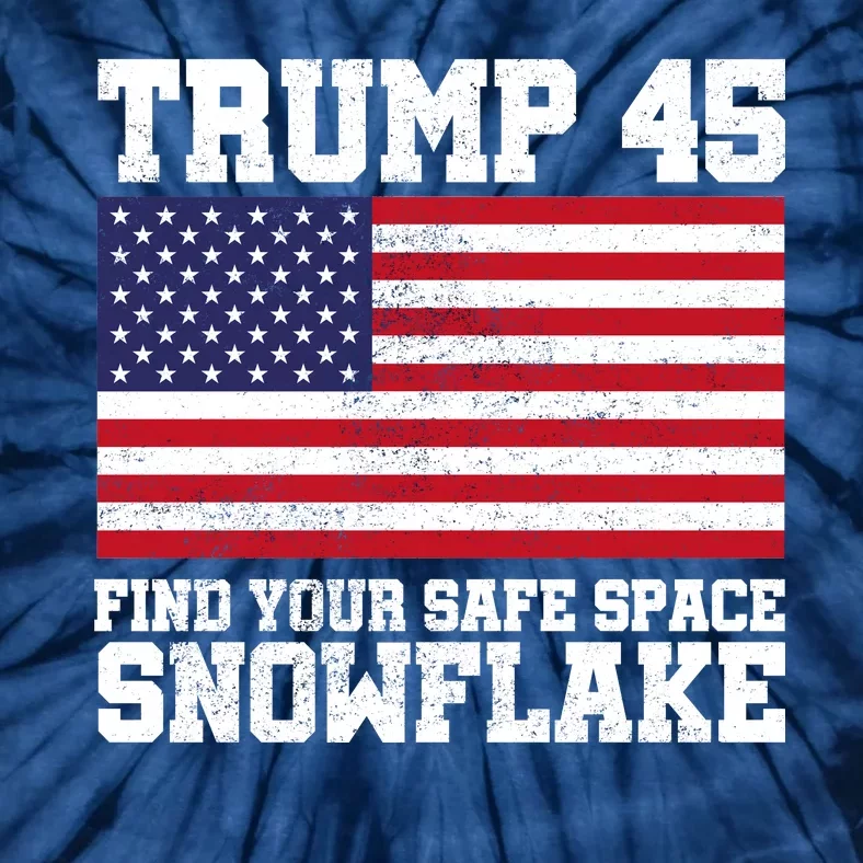 Trump 45 Find Your Safe Place Snowflake Tie-Dye T-Shirt