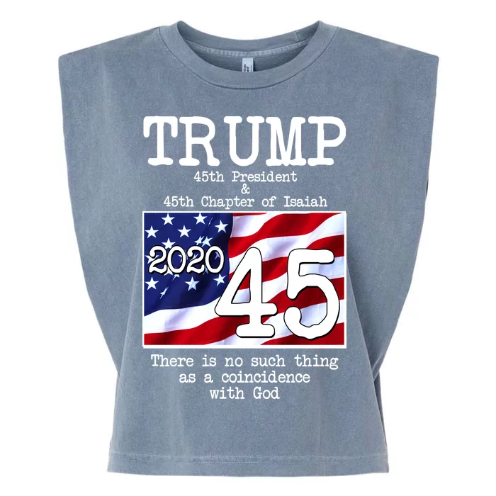 Trump 45th President 45th Chapter Of Isaiah Garment-Dyed Women's Muscle Tee