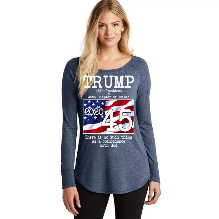 Trump 45th President 45th Chapter Of Isaiah Women's Perfect Tri Tunic Long Sleeve Shirt