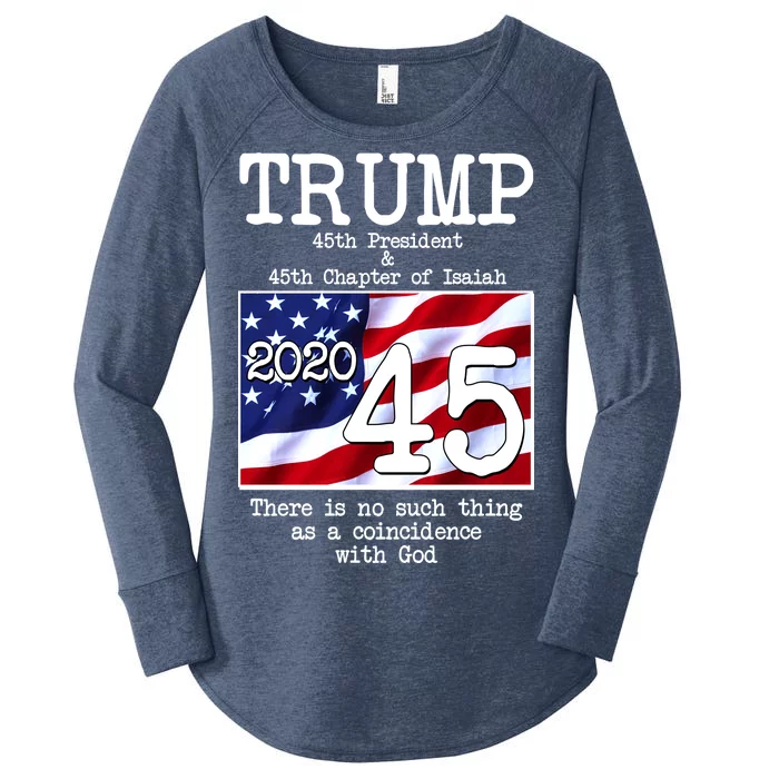 Trump 45th President 45th Chapter Of Isaiah Women's Perfect Tri Tunic Long Sleeve Shirt