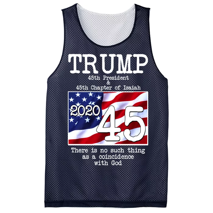 Trump 45th President 45th Chapter Of Isaiah Mesh Reversible Basketball Jersey Tank