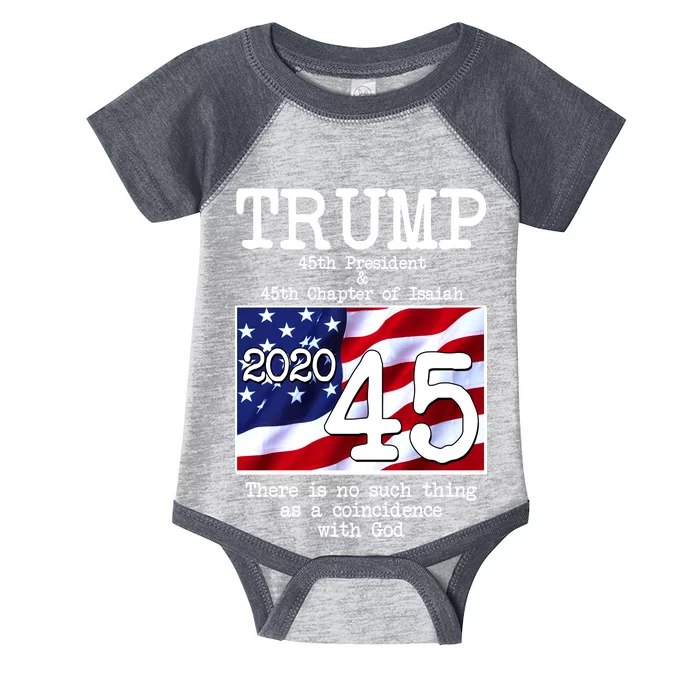 Trump 45th President 45th Chapter Of Isaiah Infant Baby Jersey Bodysuit