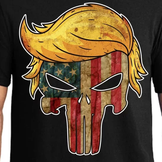 Trump American Skull Golden Hair Pajama Set