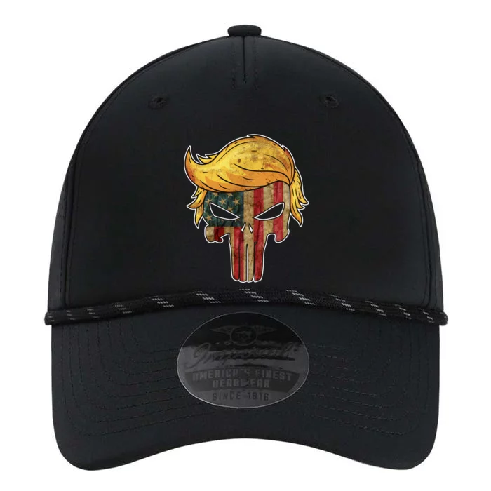 Trump American Skull Golden Hair Performance The Dyno Cap