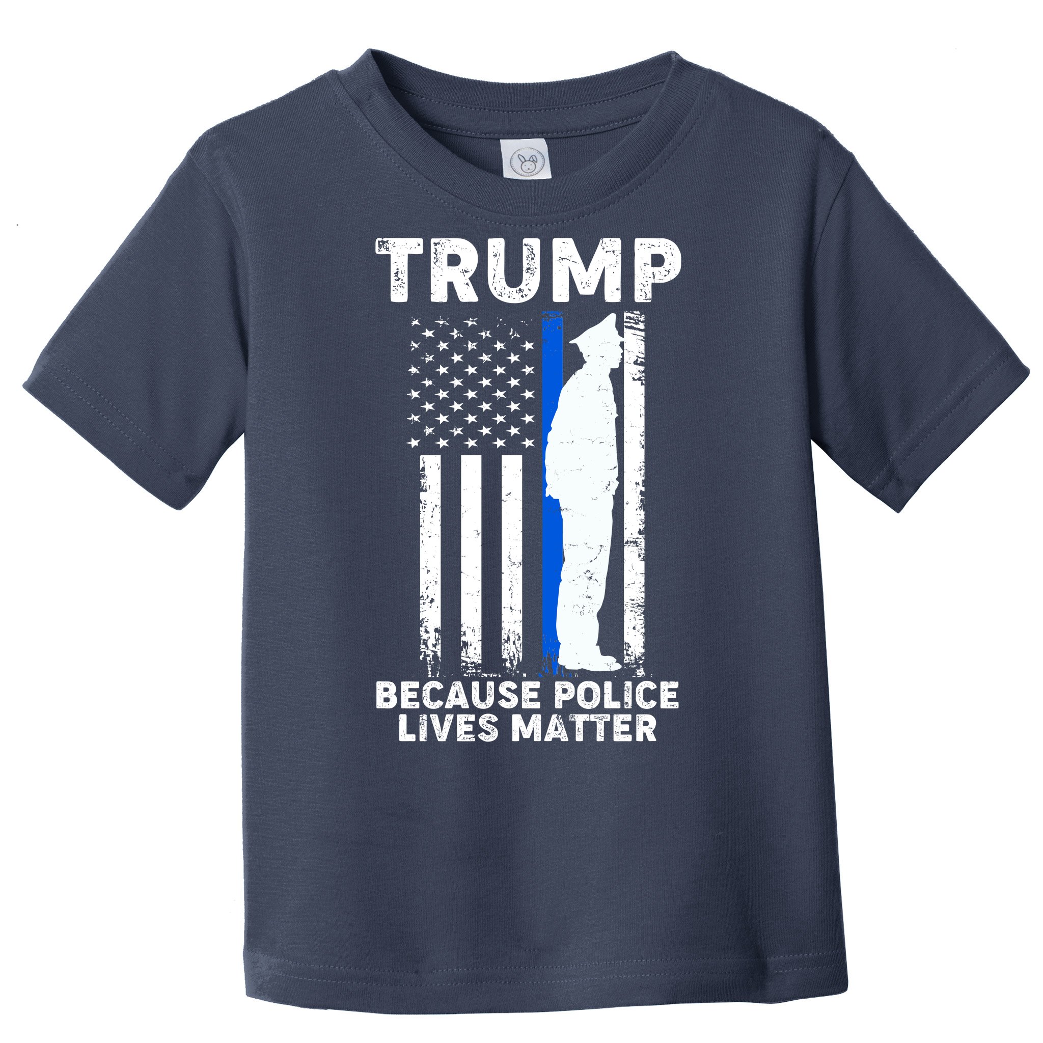 Blue Lives Matter Police Badge Flag Law Enforcement Hero Youth Tee Shirt T 