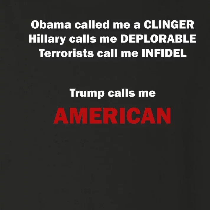 Trump Calls Me American Toddler Long Sleeve Shirt