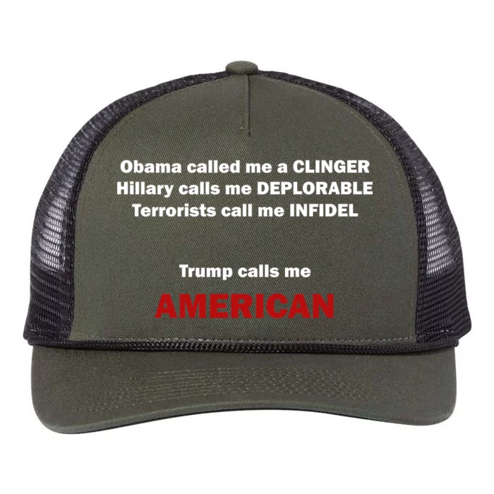 Trump Calls Me American Retro Rope Trucker Hat Cap