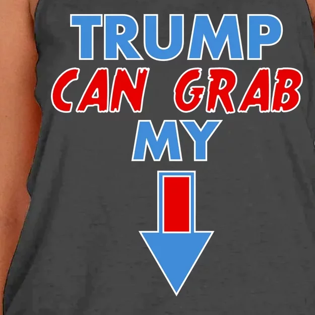 Trump Can Grab My Pussy Arrow 2020 Election Women's Knotted Racerback Tank