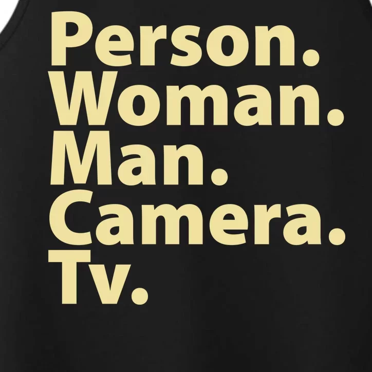 Trump Cognitive Test Person Woman Man Camera TV Performance Tank