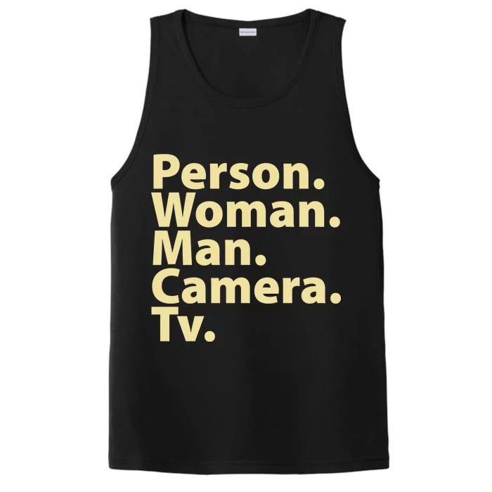 Trump Cognitive Test Person Woman Man Camera TV Performance Tank