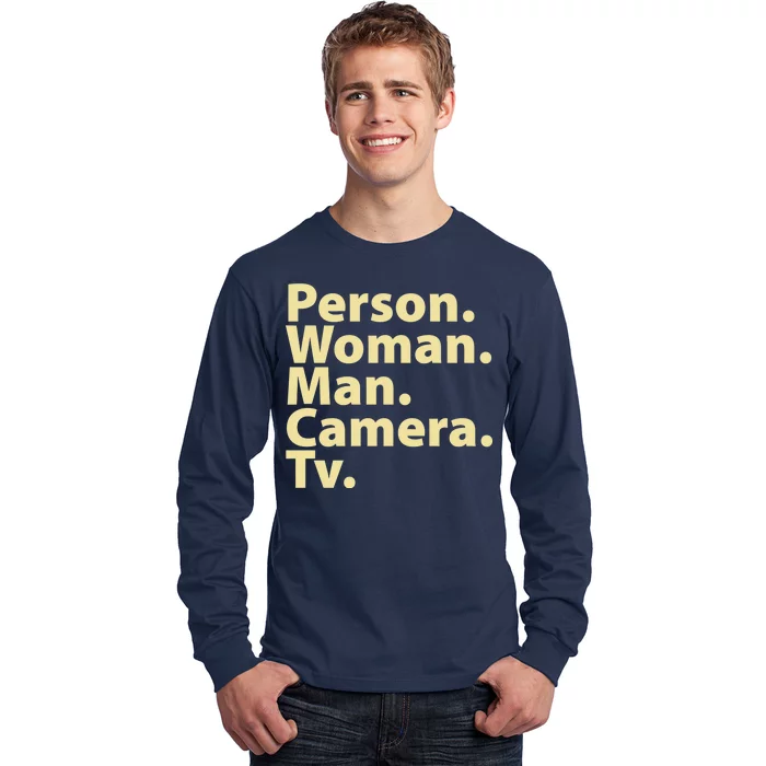 Trump Cognitive Test Person Woman Man Camera TV Long Sleeve Shirt