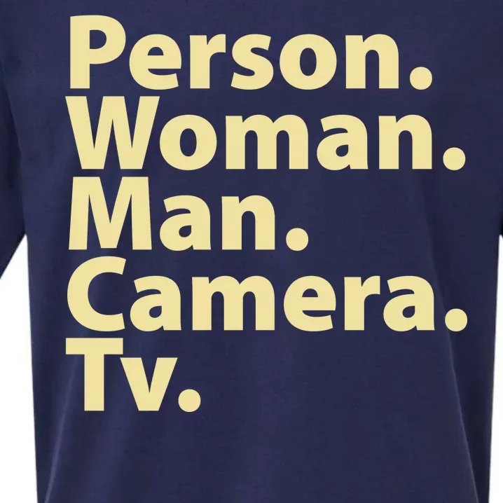 Trump Cognitive Test Person Woman Man Camera TV Sueded Cloud Jersey T-Shirt