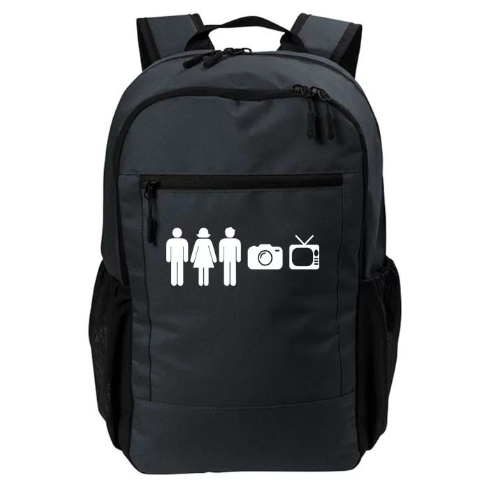 Trump Cognitive Test Person Woman Man Camera TV Funny Daily Commute Backpack