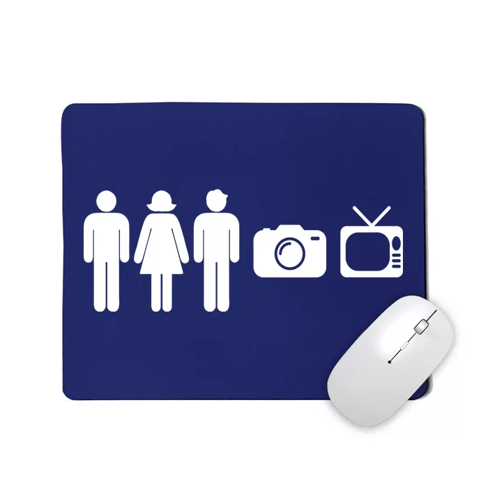 Trump Cognitive Test Person Woman Man Camera TV Funny Mousepad