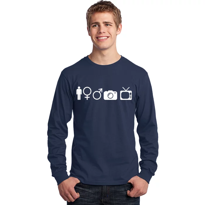 Trump Cognitive Test Symbols Long Sleeve Shirt