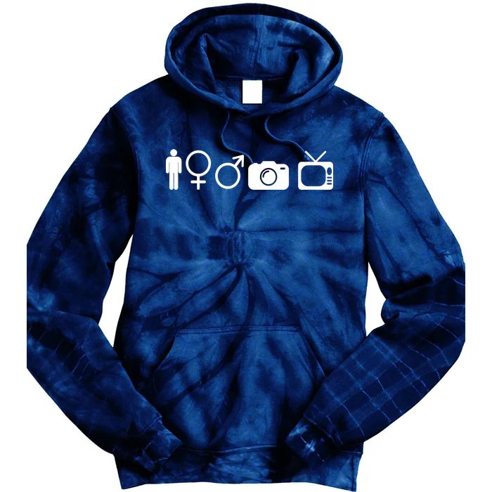 Trump Cognitive Test Symbols Tie Dye Hoodie